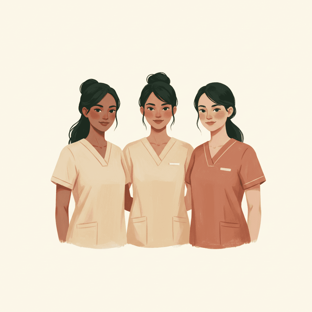 Đội ngũ điều dưỡng và chuyên gia của Lá Non Care